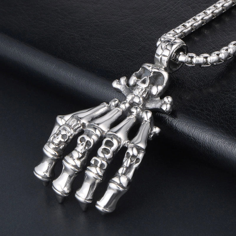 Skeleton Hand Pendant-الهيكل العظمي قلادة اليد-Auto-Emporio-Kuwait.0