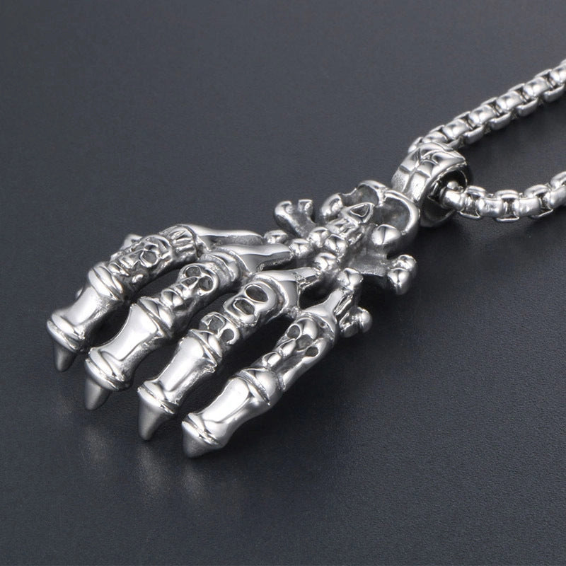 Skeleton Hand Pendant-الهيكل العظمي قلادة اليد-Auto-Emporio-Kuwait.0