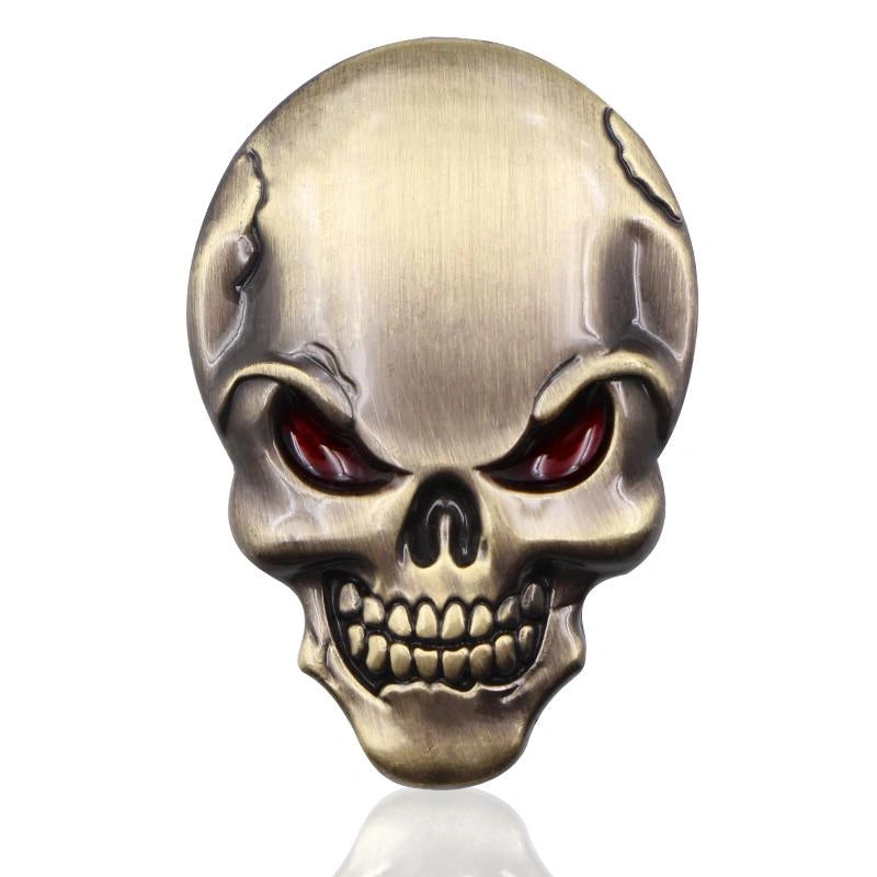 Skull 3D Badge Sticker-ملصق شارة الجمجمة ثلاثية الأبعاد-Auto-Emporio-Kuwait.0