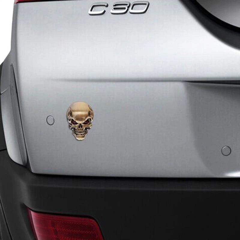 Skull 3D Badge Sticker-ملصق شارة الجمجمة ثلاثية الأبعاد-Auto-Emporio-Kuwait.0