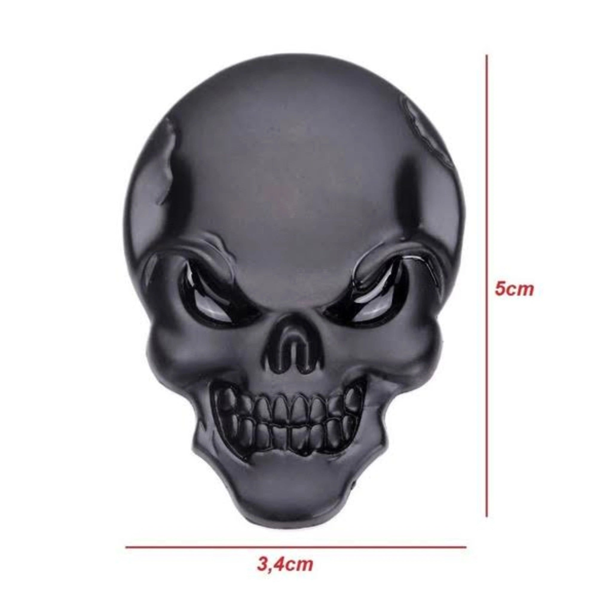 Skull 3D Badge Sticker-ملصق شارة الجمجمة ثلاثية الأبعاد-Auto-Emporio-Kuwait.0