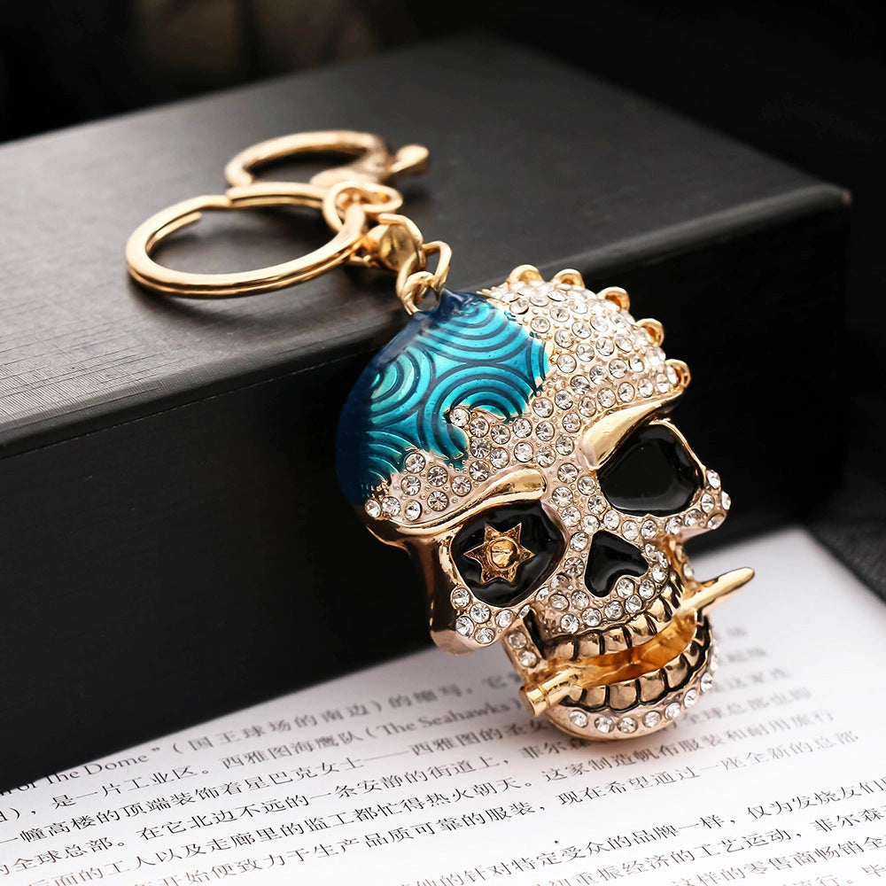 Skull Crystal Keychain-الجمجمة الكريستال المفاتيح-Auto-Emporio-Kuwait.0
