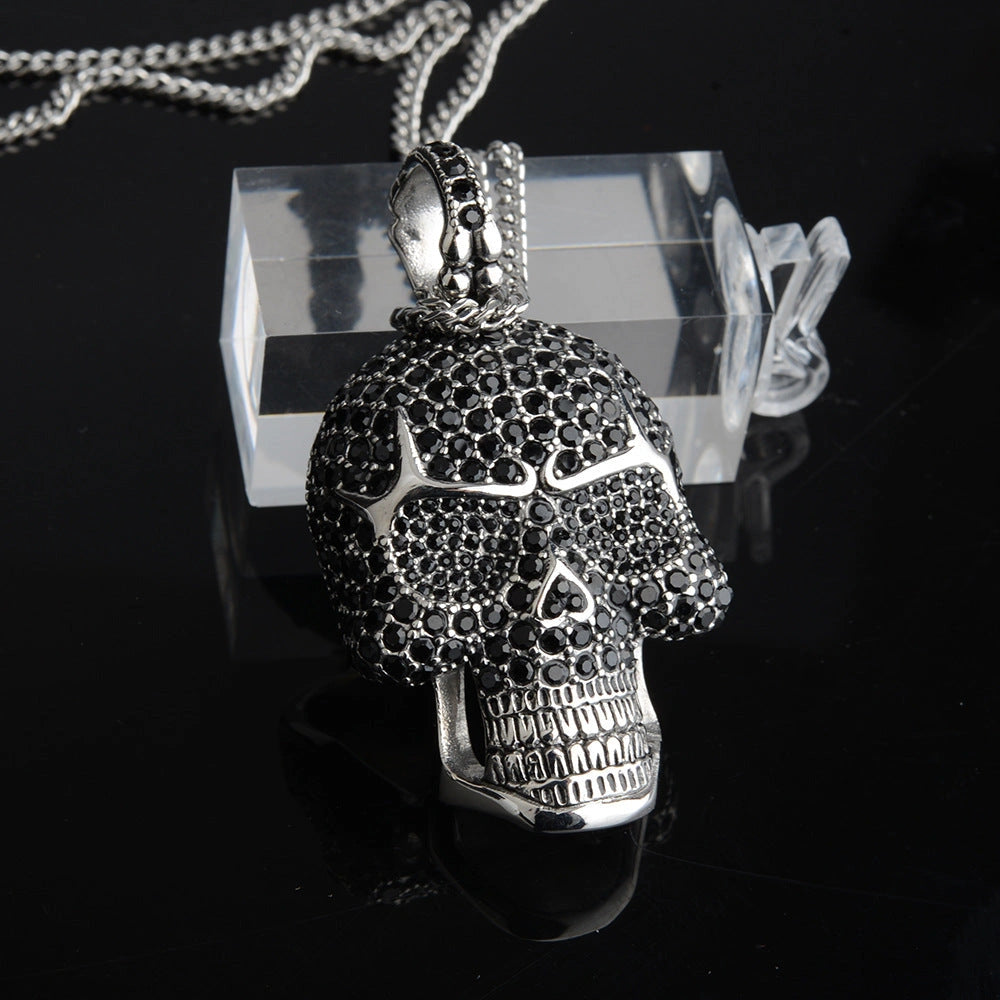 Skull Crystal Pendant-الجمجمة الكريستال قلادة-Auto-Emporio-Kuwait.0