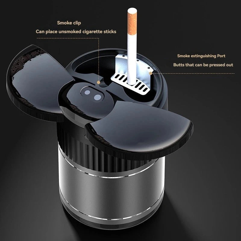 Smart Automatic Ashtray with Infrared Sensor & USB Rechargeable-منفضة سجائر أوتوماتيكية ذكية مزودة بمستشعر للأشعة تحت الحمراء وقابلة لإعادة الشحن عبر USB-Auto-Emporio-Kuwait.0