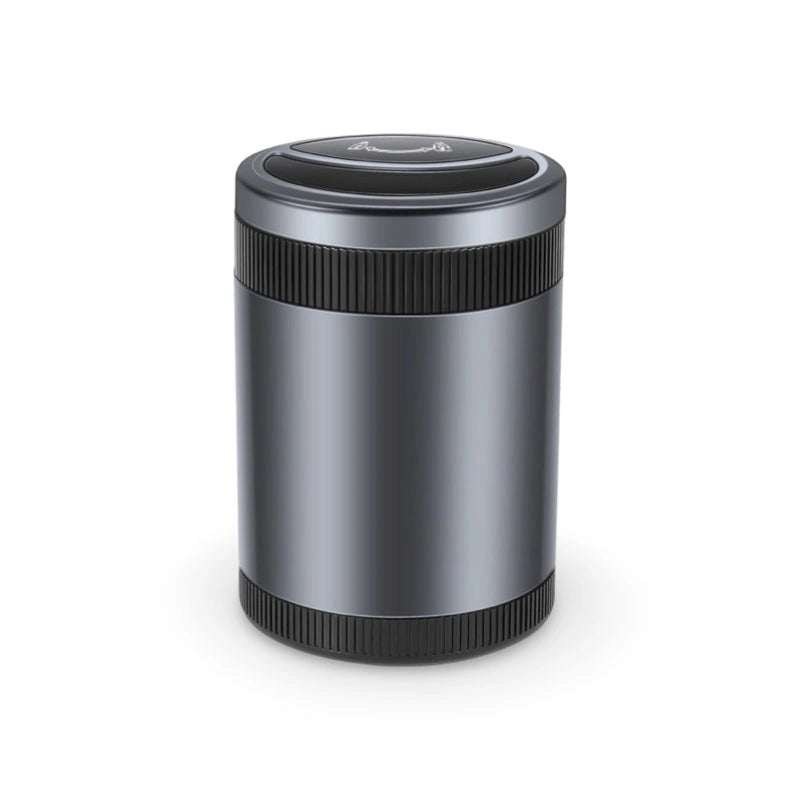 Smart Automatic Metal Ashtray with Infrared Sensor and LED Light-منفضة سجائر معدنية أوتوماتيكية ذكية مع مستشعر الأشعة تحت الحمراء وإضاءة LED-Auto-Emporio-Kuwait.0