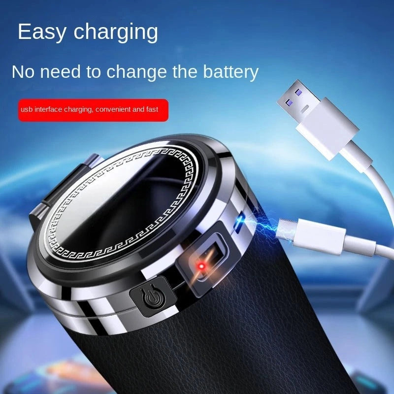 Smart Sensor Rechargeable Ashtray with AC Vent Clip-منفضة سجائر ذكية قابلة لإعادة الشحن مع مشبك تنفيس تيار متردد-Auto-Emporio-Kuwait.0