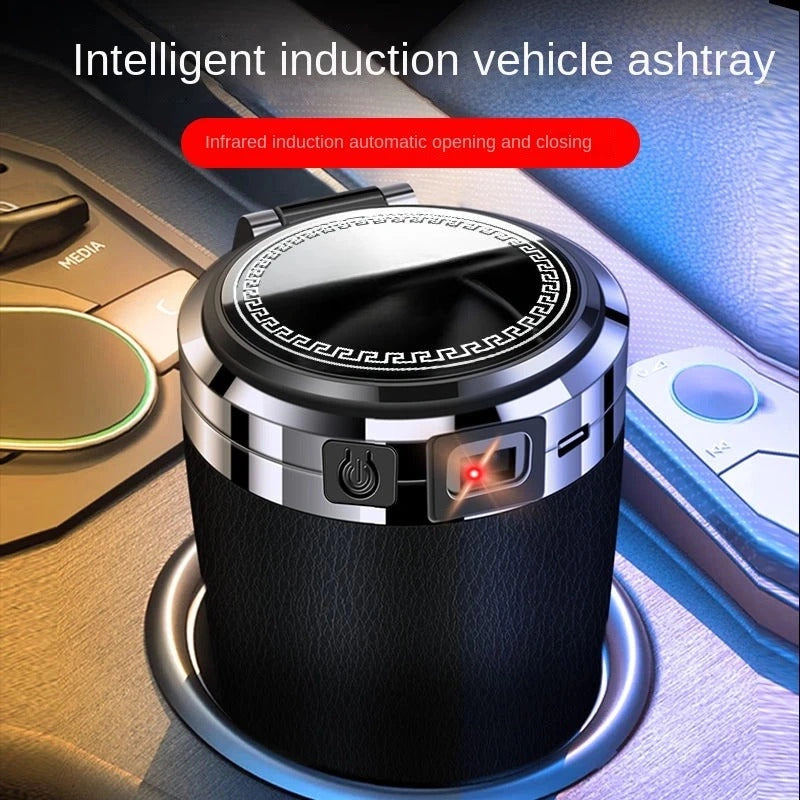 Smart Sensor Rechargeable Ashtray with AC Vent Clip-منفضة سجائر ذكية قابلة لإعادة الشحن مع مشبك تنفيس تيار متردد-Auto-Emporio-Kuwait.0