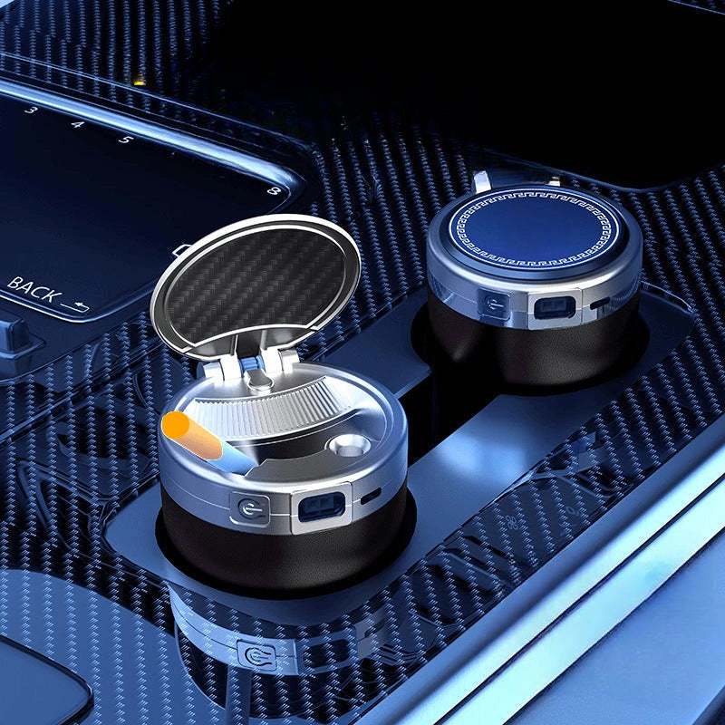 Smart Sensor Rechargeable Ashtray with AC Vent Clip-منفضة سجائر ذكية قابلة لإعادة الشحن مع مشبك تنفيس تيار متردد-Auto-Emporio-Kuwait.0