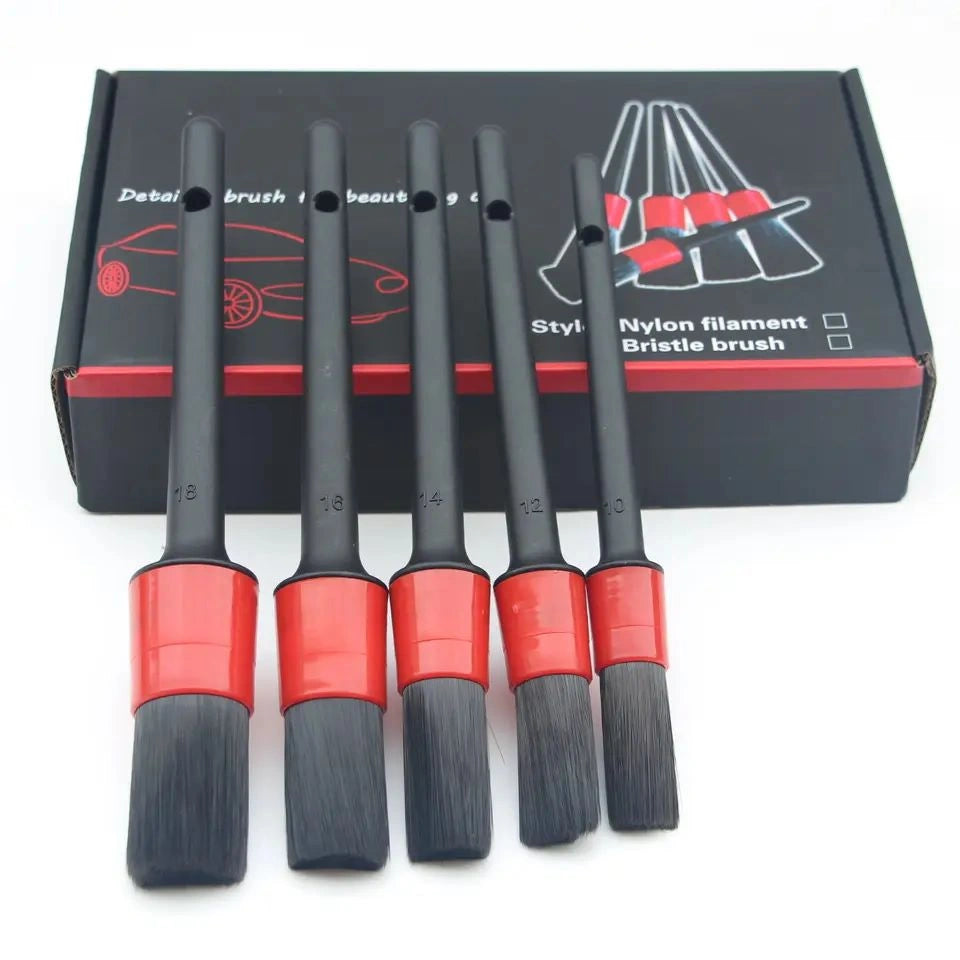 Soft 5pcs Detailing Brush Set-مجموعة فرش تفصيل ناعمة مكونة من 5 قطع-Auto-Emporio-Kuwait.0