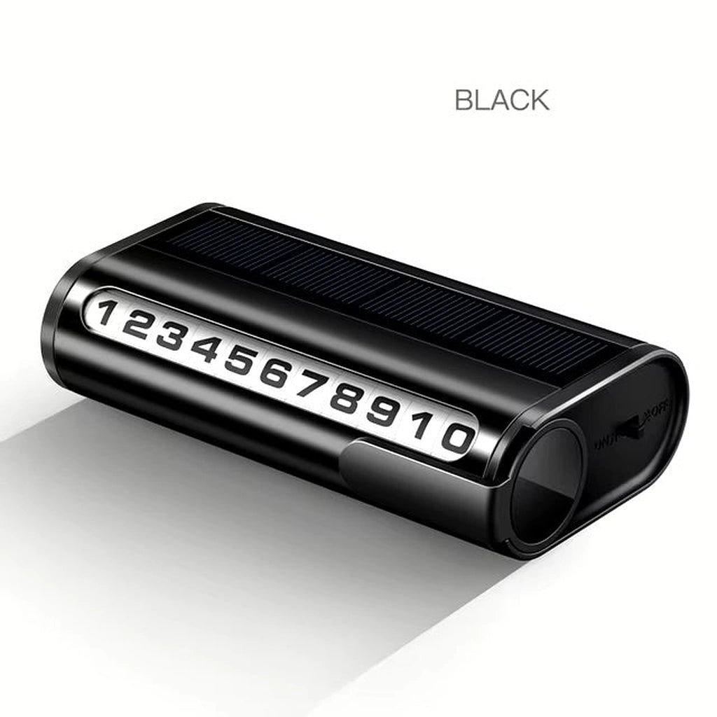 Solar LED Light Temporary Parking Card-بطاقة ركن السيارة المؤقتة بإضاءة LED تعمل بالطاقة الشمسية-Auto-Emporio-Kuwait.0