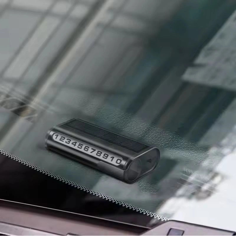 Solar LED Light Temporary Parking Card-بطاقة ركن السيارة المؤقتة بإضاءة LED تعمل بالطاقة الشمسية-Auto-Emporio-Kuwait.0