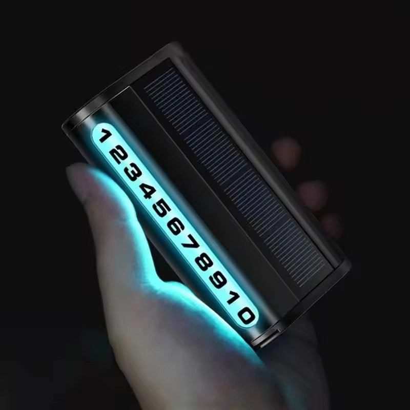 Solar LED Light Temporary Parking Card-بطاقة ركن السيارة المؤقتة بإضاءة LED تعمل بالطاقة الشمسية-Auto-Emporio-Kuwait.0
