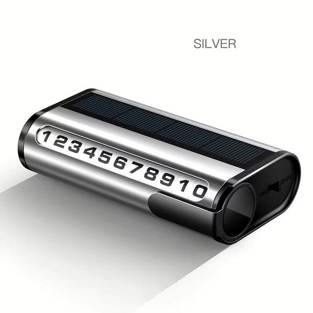 Solar LED Light Temporary Parking Card-بطاقة ركن السيارة المؤقتة بإضاءة LED تعمل بالطاقة الشمسية-Auto-Emporio-Kuwait.0