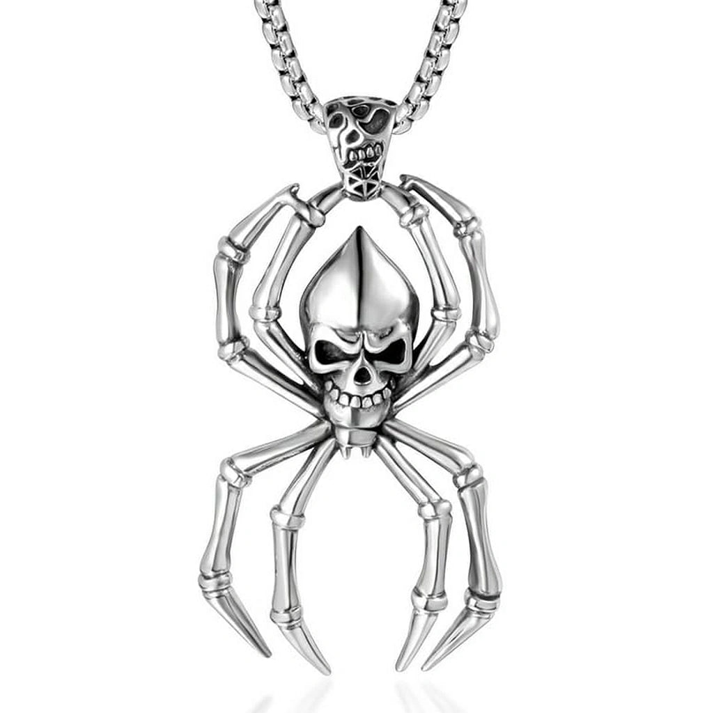 Spider Skull Pendant-قلادة جمجمة العنكبوت-Auto-Emporio-Kuwait.0