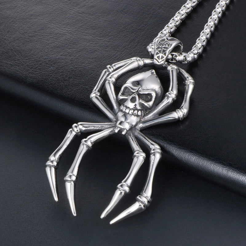 Spider Skull Pendant-قلادة جمجمة العنكبوت-Auto-Emporio-Kuwait.0