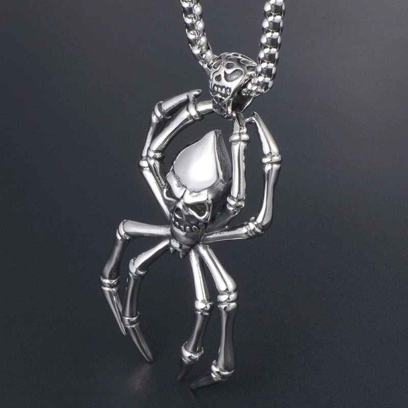 Spider Skull Pendant-قلادة جمجمة العنكبوت-Auto-Emporio-Kuwait.0