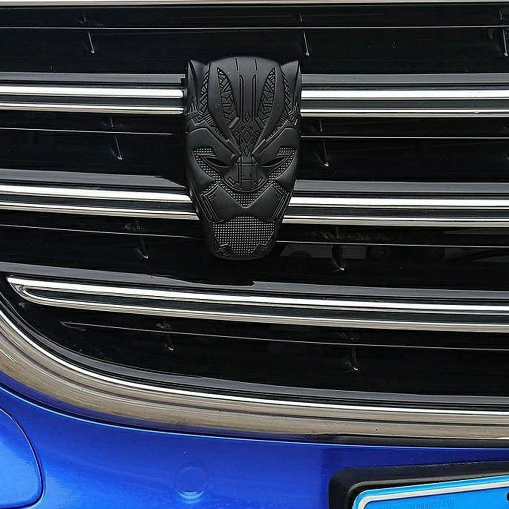 Black Panther Metal Grille Badge/Sticker-شارة/ملصق الشبكة المعدنية للنمر الأسود-Auto-Emporio-Kuwait.0