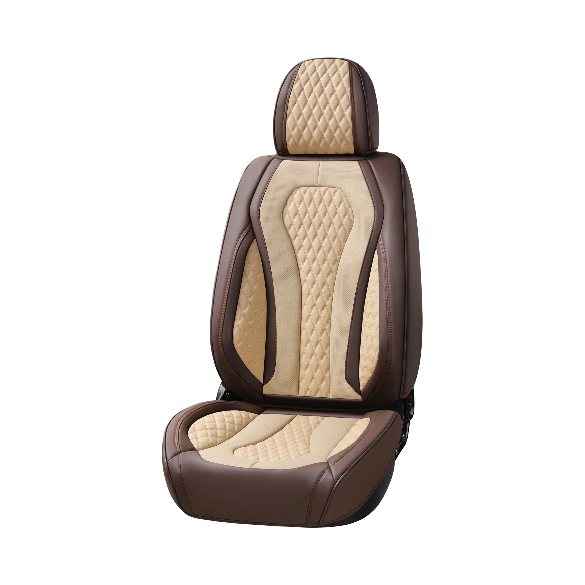 Stylish Leather Seat Covers (5 pcs set)-أغطية مقاعد جلدية أنيقة (طقم 5 قطع)-Auto-Emporio-Kuwait.0
