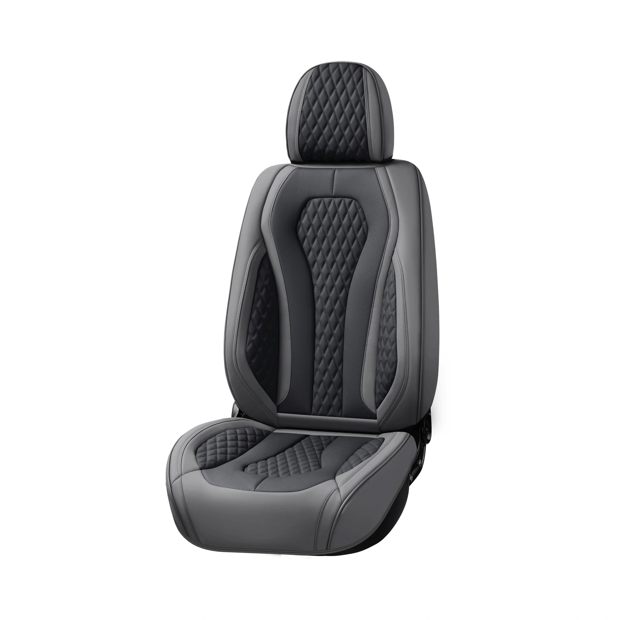 Stylish Leather Seat Covers (5 pcs set)-أغطية مقاعد جلدية أنيقة (طقم 5 قطع)-Auto-Emporio-Kuwait.0