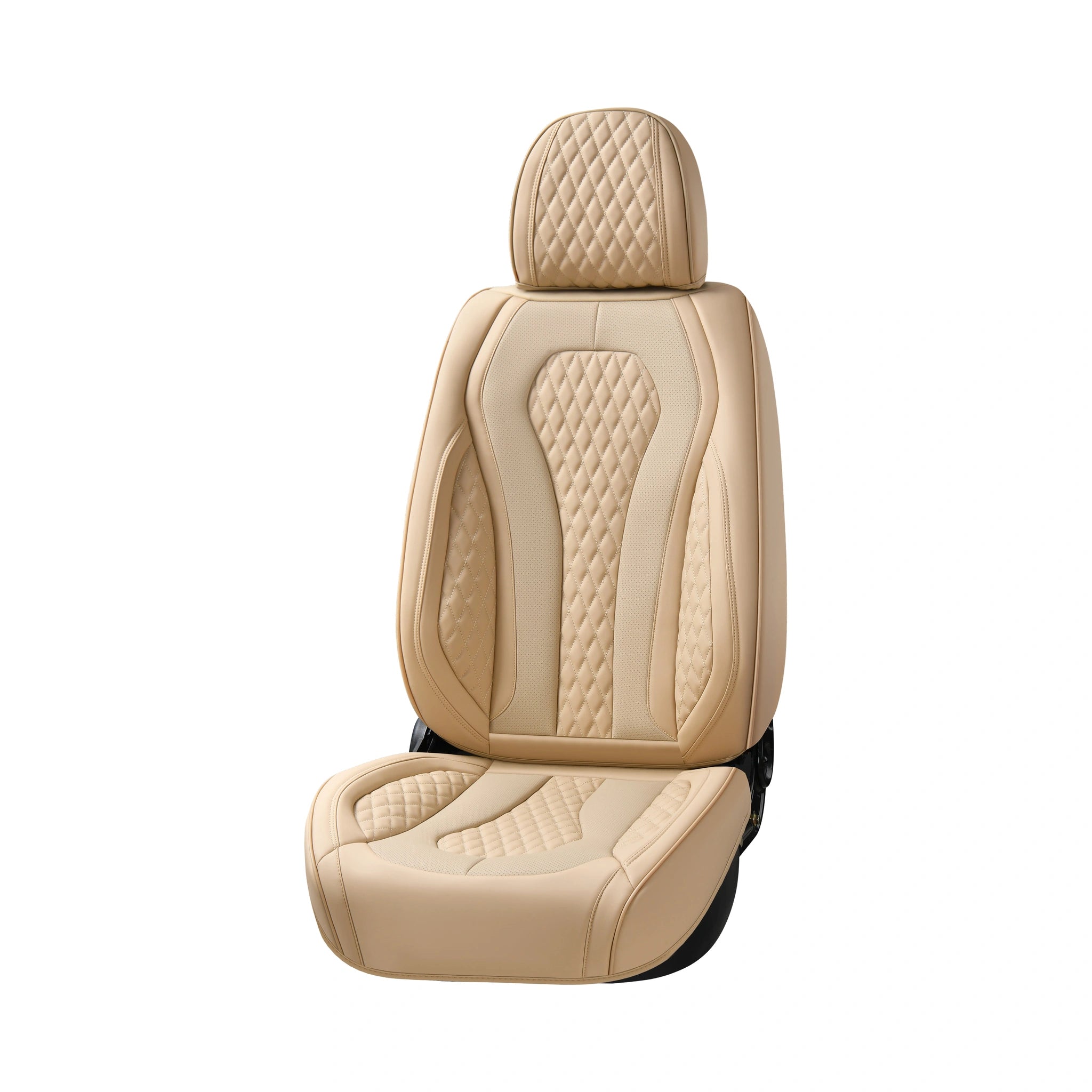 Stylish Leather Seat Covers (5 pcs set)-أغطية مقاعد جلدية أنيقة (طقم 5 قطع)-Auto-Emporio-Kuwait.0