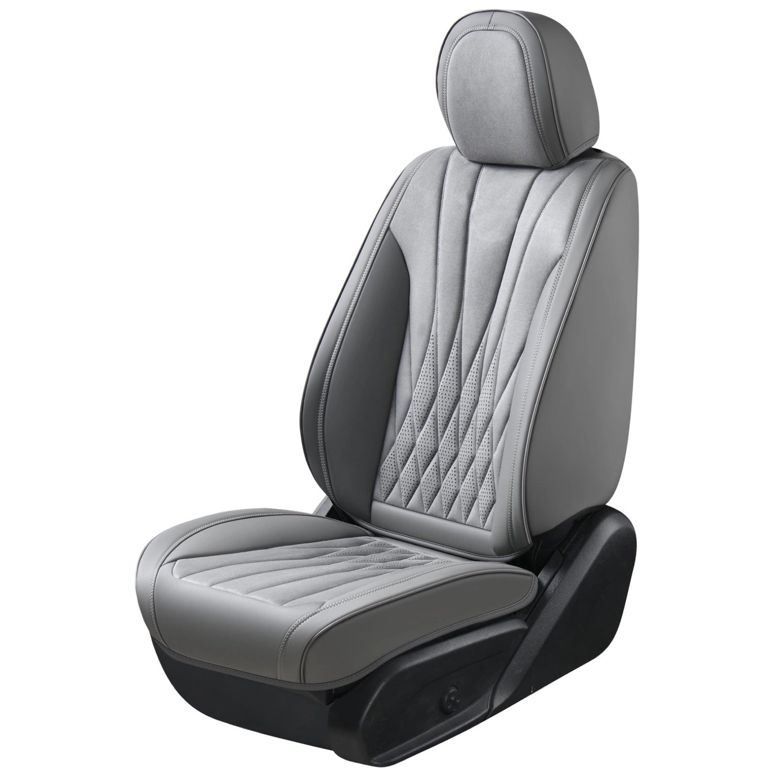 Suede Leather Seat Covers (5 pcs set)-أغطية مقاعد من الجلد السويدي (طقم مكون من 5 قطع)-Auto-Emporio-Kuwait.0