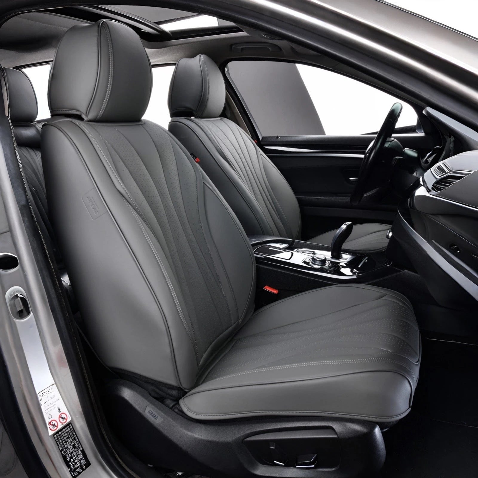 Swift Leather Seat Covers (5 pcs set)-أغطية مقاعد جلدية سويفت (طقم 5 قطع)-Auto-Emporio-Kuwait.0