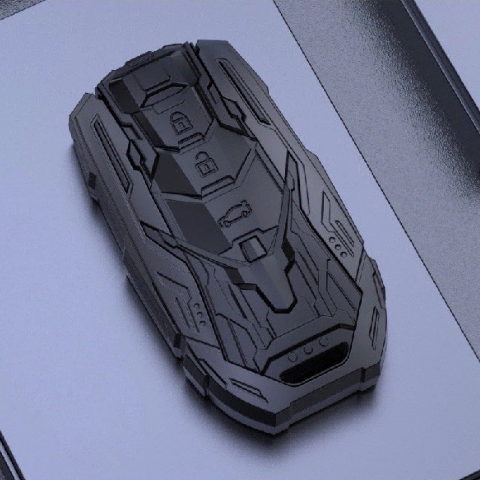 TOYOTA Zinc Alloy Key Remote Cover with two keychains-غطاء جهاز التحكم عن بعد لمفتاح تويوتا من سبائك الزنك مع سلسلتي مفاتيح-Auto-Emporio-Kuwait.0