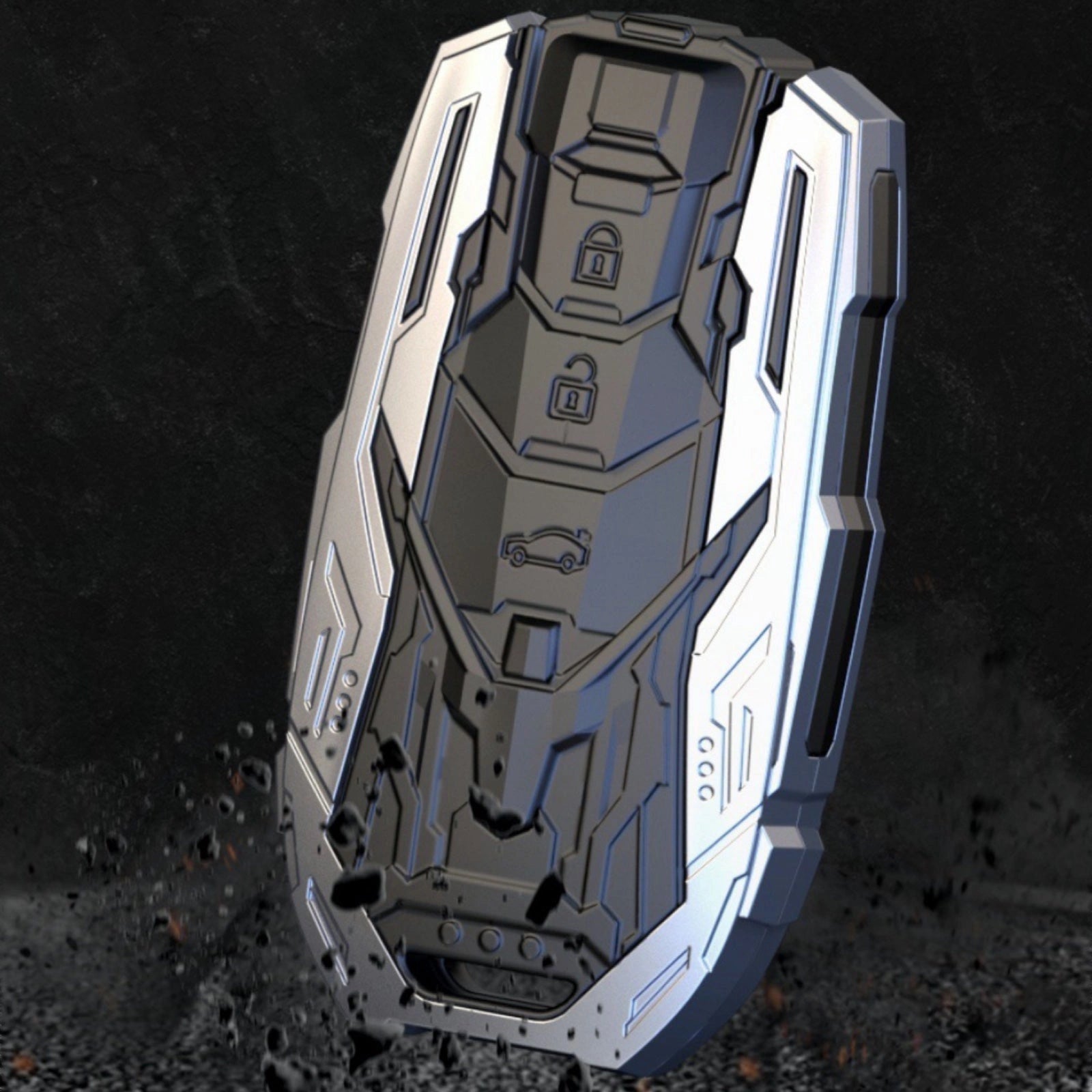 TOYOTA Zinc Alloy Key Remote Cover with two keychains-غطاء جهاز التحكم عن بعد لمفتاح تويوتا من سبائك الزنك مع سلسلتي مفاتيح-Auto-Emporio-Kuwait.0