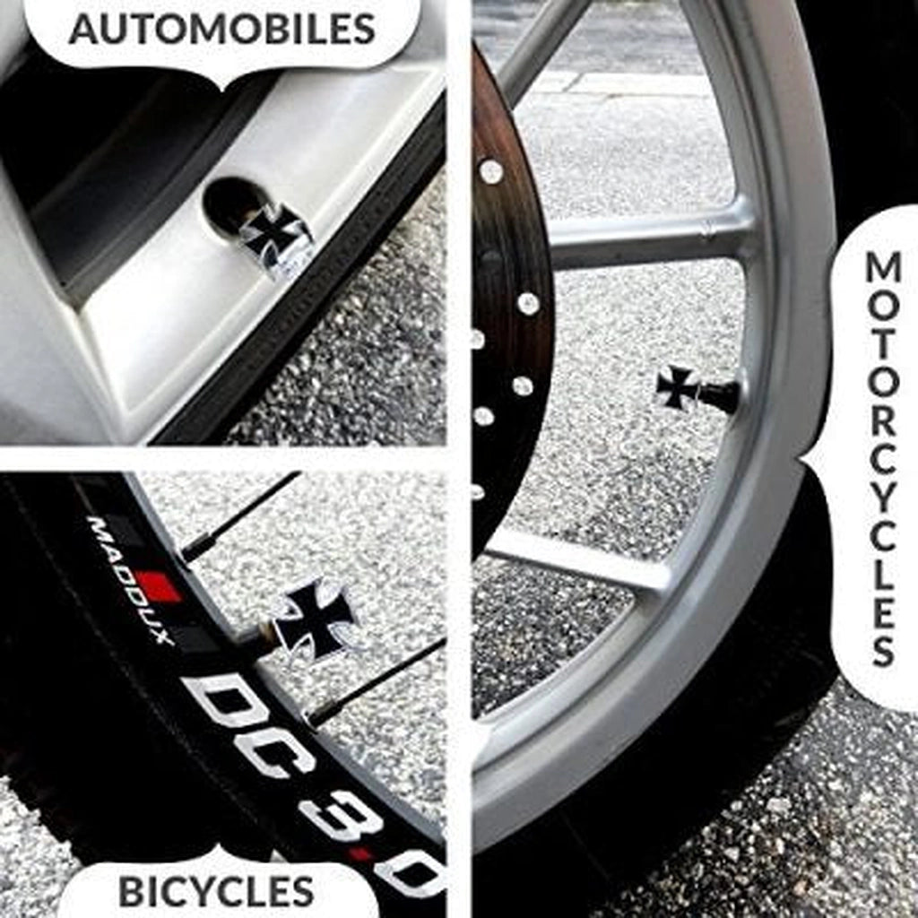 Tire Valve Caps Cross-قبعات صمام الإطارات متقاطعة-Auto-Emporio-Kuwait.0