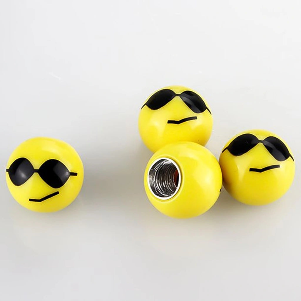 Tire Valve Caps Smiley-قبعات صمام الإطارات مبتسم-Auto-Emporio-Kuwait.0