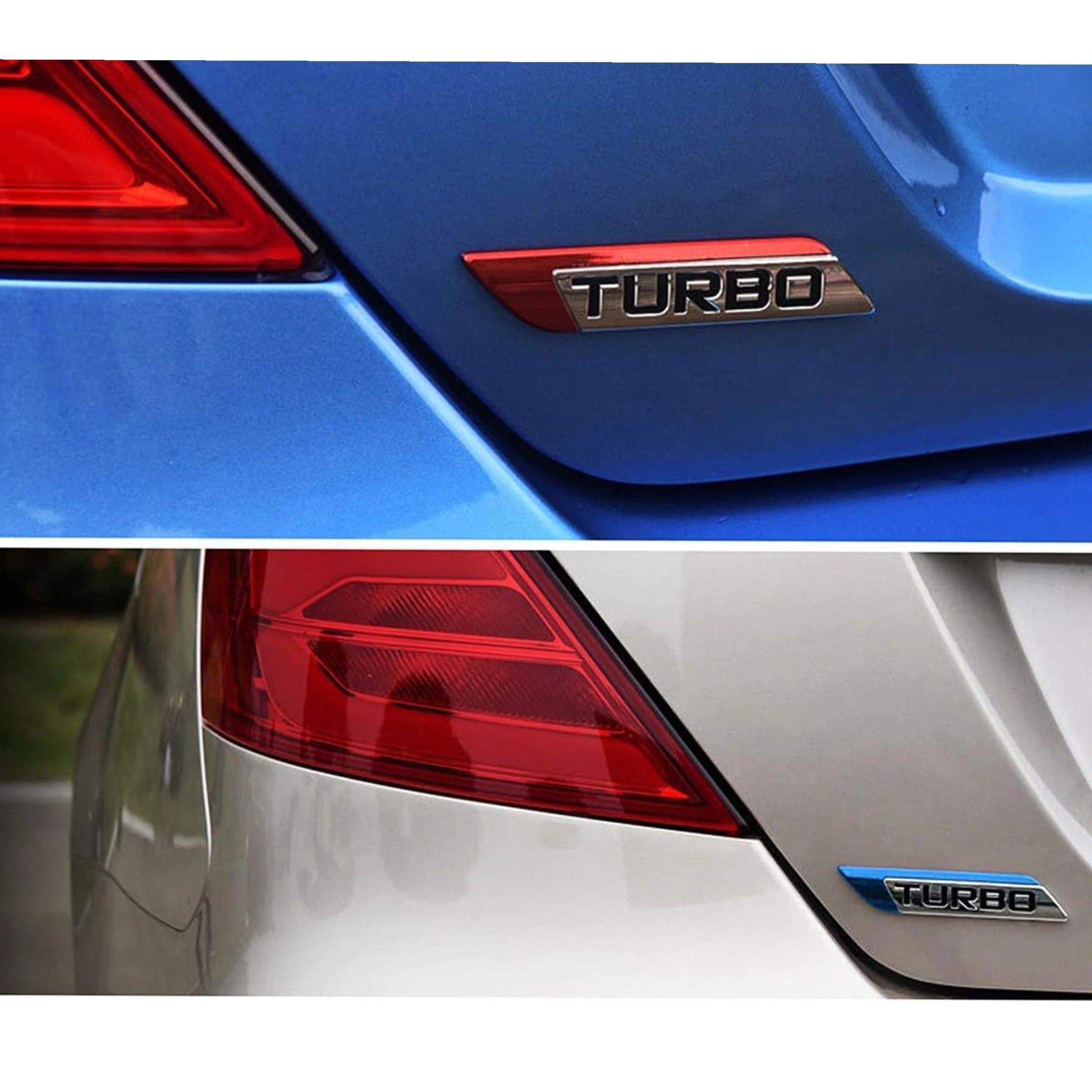 Turbo Car Fender Badge Sticker (Set of 2)-ملصق شارة حاجز السيارة توربو (مجموعة من قطعتين)-Auto-Emporio-Kuwait.0