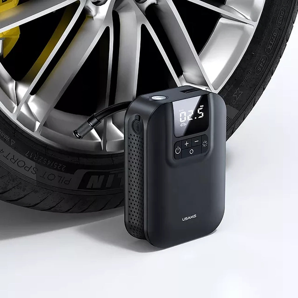 USAMS Digital Air Pump Compressor and Tire Pressure Monitor-USAMS ضاغط مضخة الهواء الرقمي ومراقبة ضغط الإطارات-Auto-Emporio-Kuwait.0