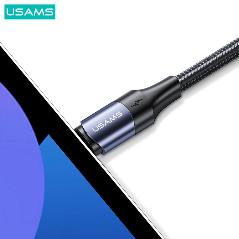 USAMS U71 Type-C To Type-C 100W PD Fast Charging & Data Cable-USAMS U71 Type-C إلى Type-C 100W PD كابل شحن سريع وبيانات-Auto-Emporio-Kuwait.0