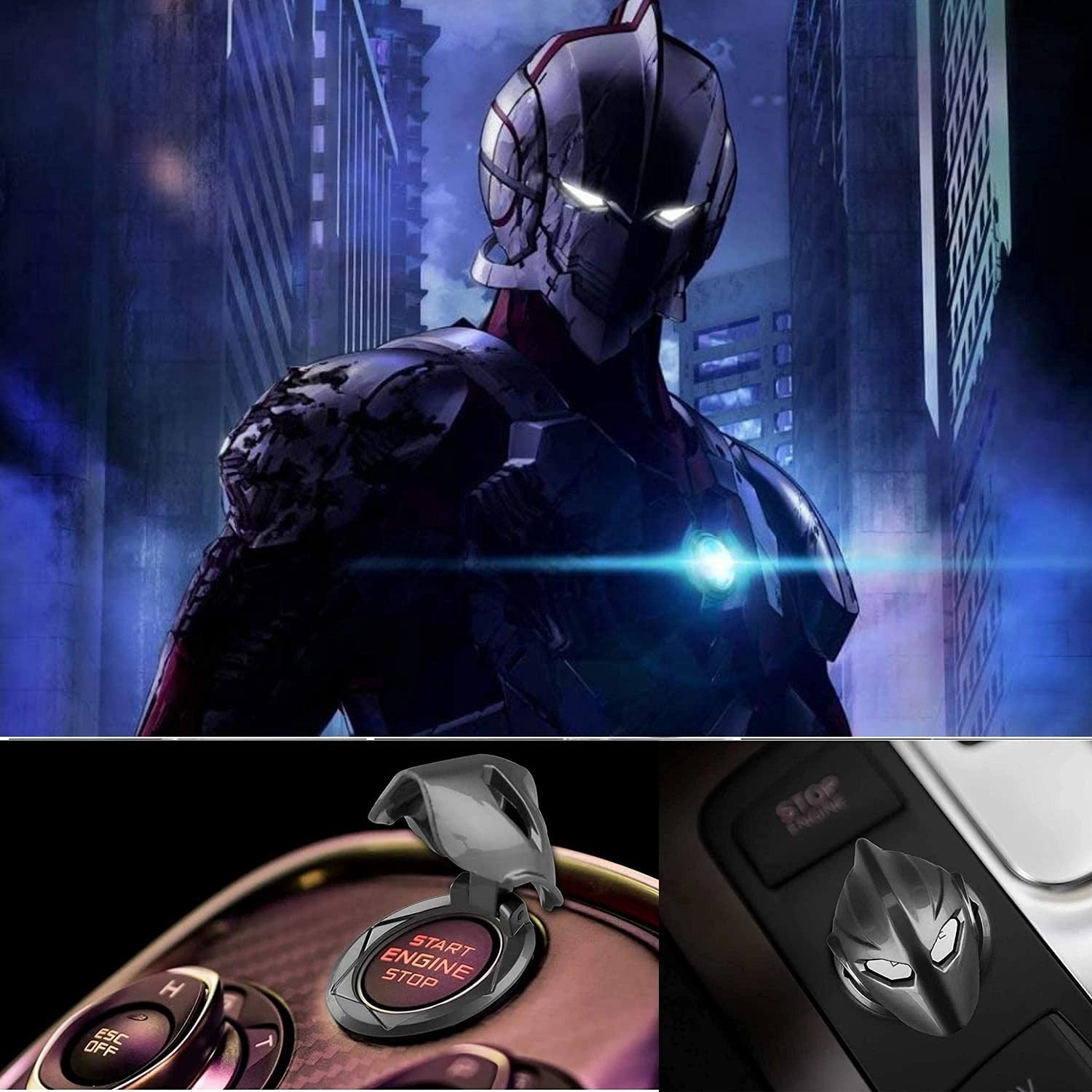 Ultron Start Stop Button Cover-غطاء زر إيقاف التشغيل من Ultron-Auto-Emporio-Kuwait.0
