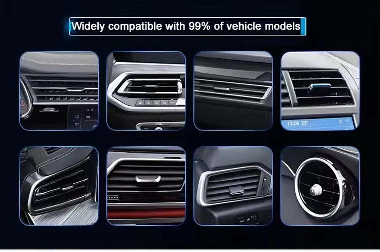 V558 Wireless Fast Charger Magnetic Sensor Mobile Holder-حامل هاتف محمول بمستشعر مغناطيسي وشاحن لاسلكي سريع V558-Auto-Emporio-Kuwait.0