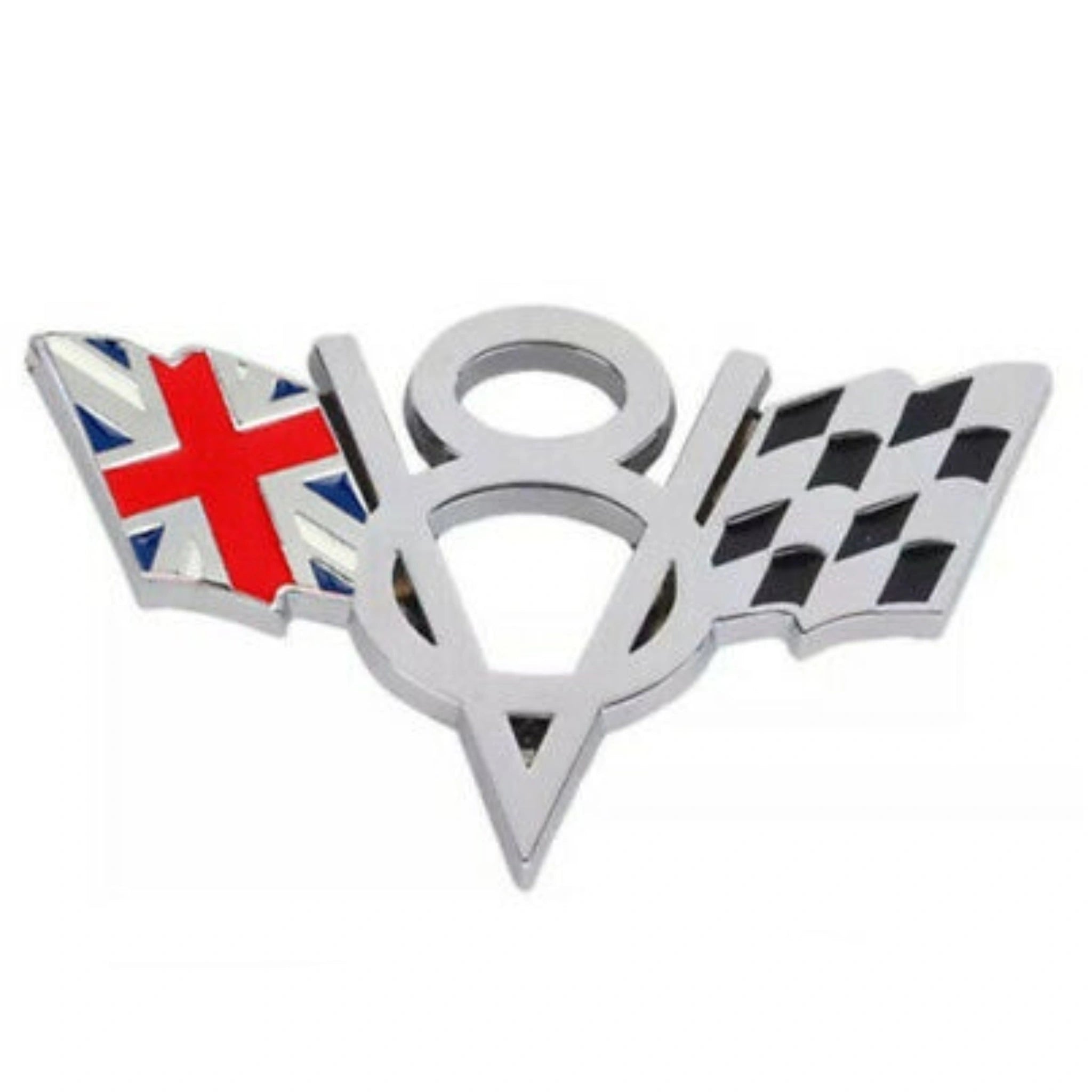 V8 Flag 3D Badge Sticker-ملصق شارة علم V8 ثلاثي الأبعاد-Auto-Emporio-Kuwait.0