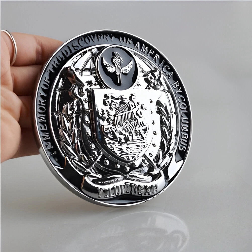 VIP Columbus 3D Car Grille Badge-شارة مصبغة سيارة VIP كولومبوس ثلاثية الأبعاد-Auto-Emporio-Kuwait.0