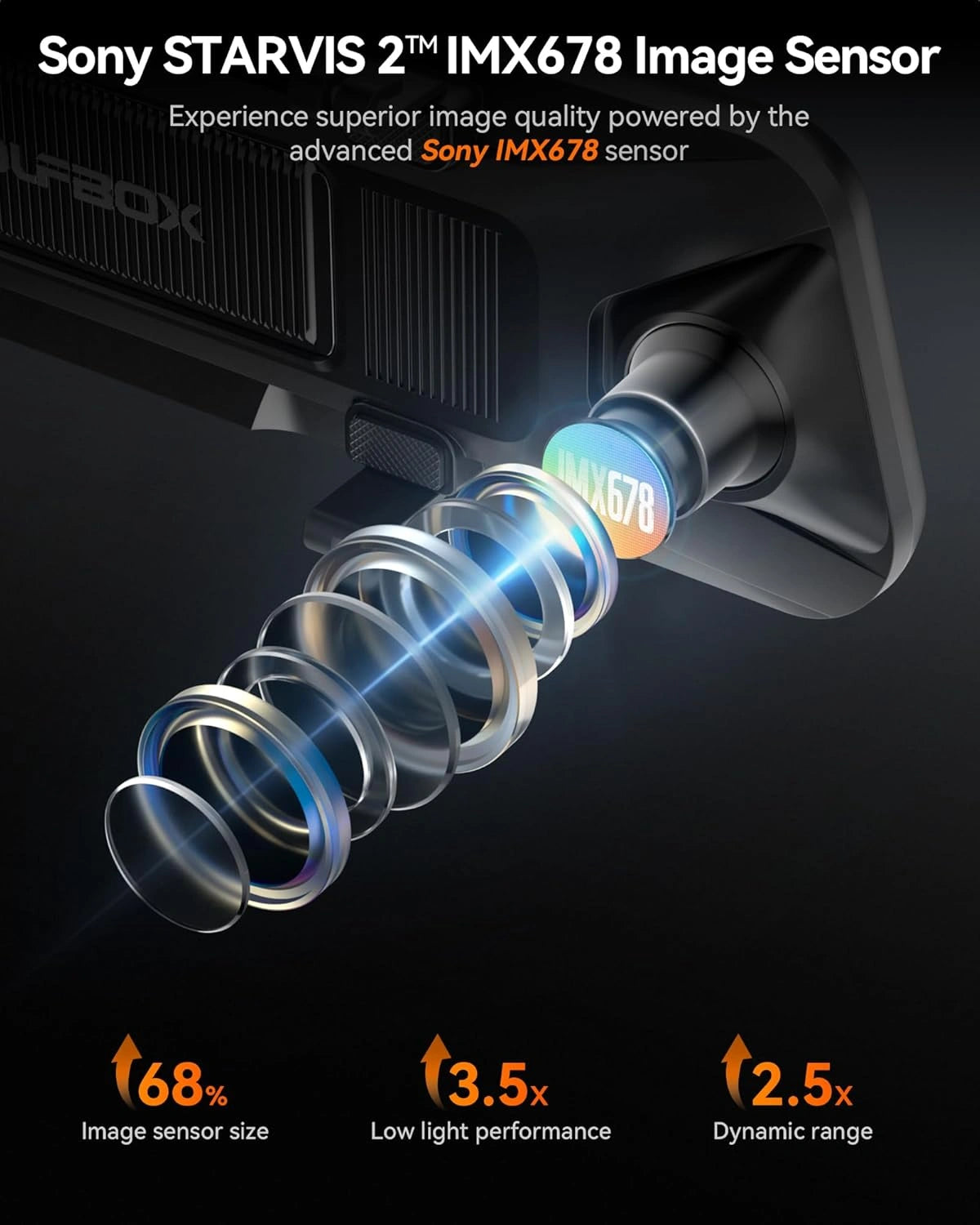 WOLFBOX G900 PRO 4K+2.5K 2CH 12” Mirror Dash Cam with SONY STARVIS 2 IMX678 & 5G WiFi-WOLFBOX G900 PRO 4K+2.5K 2CH 12 بوصة كاميرا داش مرآة مع SONY STARVIS 2 IMX678 و5G WiFi-Auto-Emporio-Kuwait.0