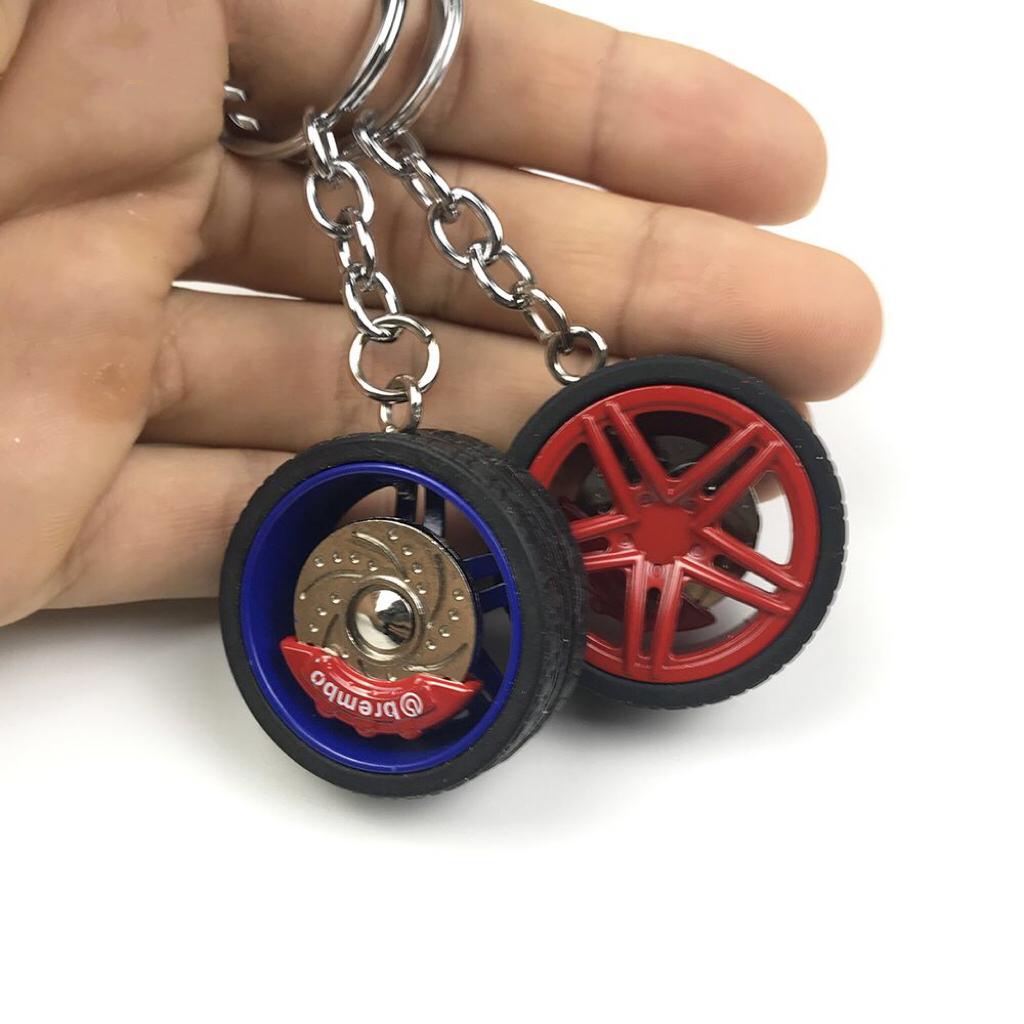 Tire Wheel Rim Keychain