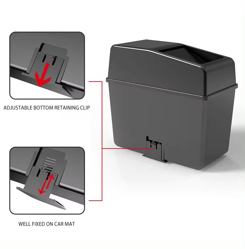 2L Large Waterproof Trash Bin With Lid