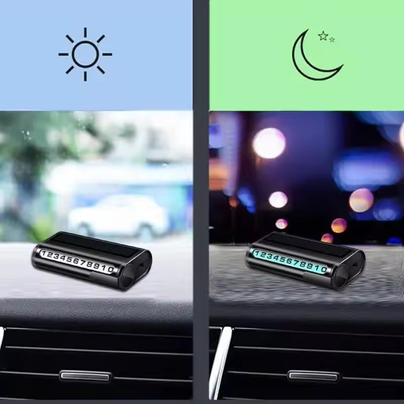 Solar LED Light Temporary Parking Card