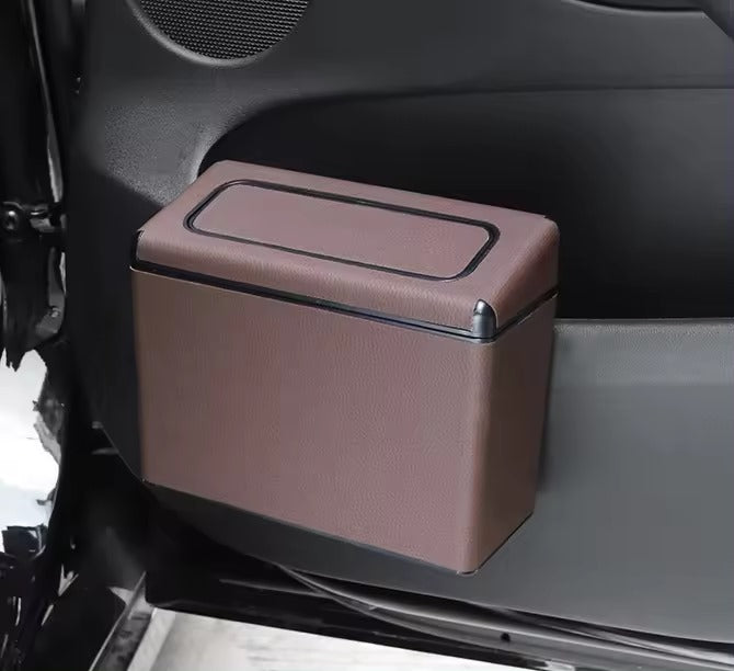 PU Leather Trash Bin