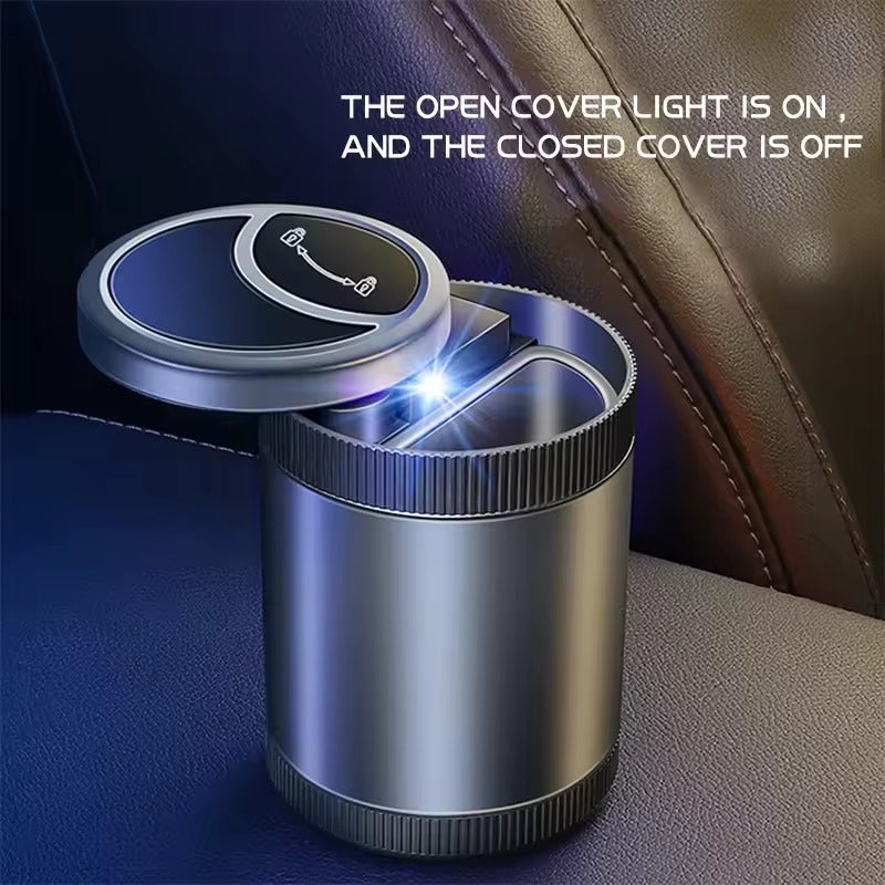 Smart Automatic Metal Ashtray with Infrared Sensor and LED Light