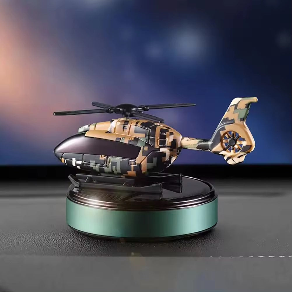 Helicopter Solar Rotating Propeller Air Freshener Diffuser