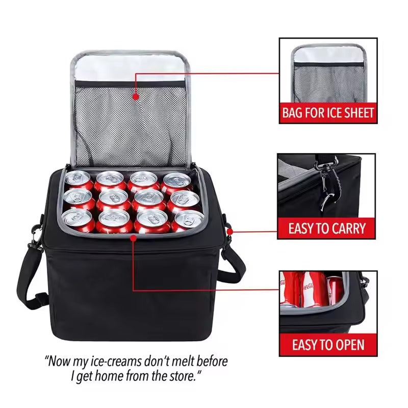 Expandable Trunk Organiser with Cooler Bag