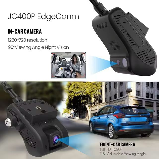 JIMIIOT JC400P Integrated Dual-Channel DashCam(1Year Subscription Free)