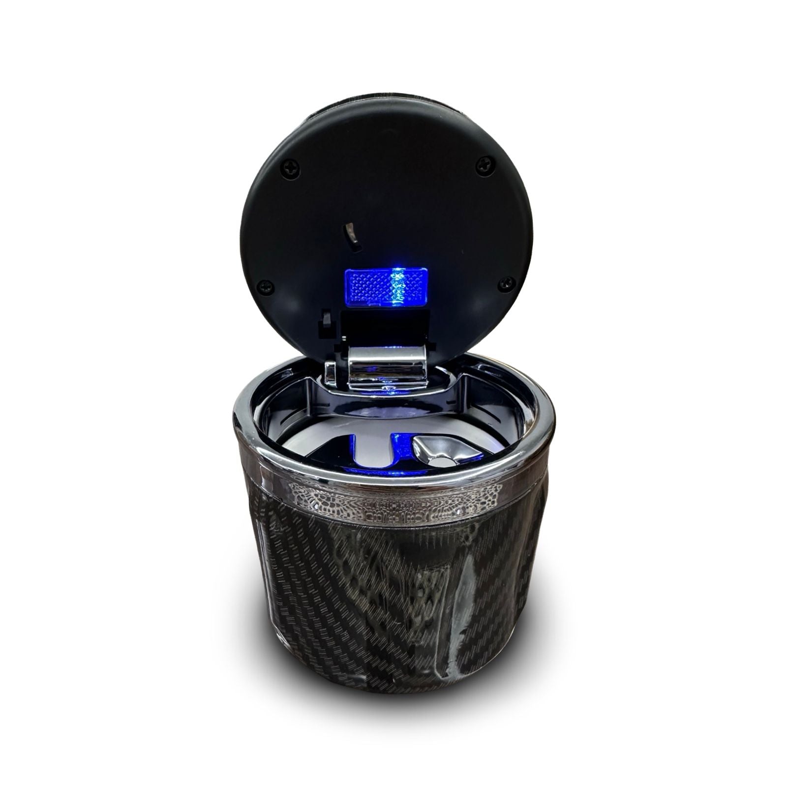 Mini Ashtray Carbon Fiber with LED Light