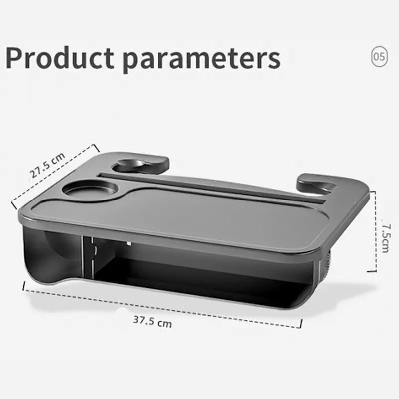 Dual Food Tray with Gap Filler and Cup Holder