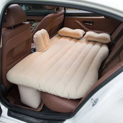 Inflatable Car Bed Mattress with Inflation Pump, Repair Kit & 2 Pillows