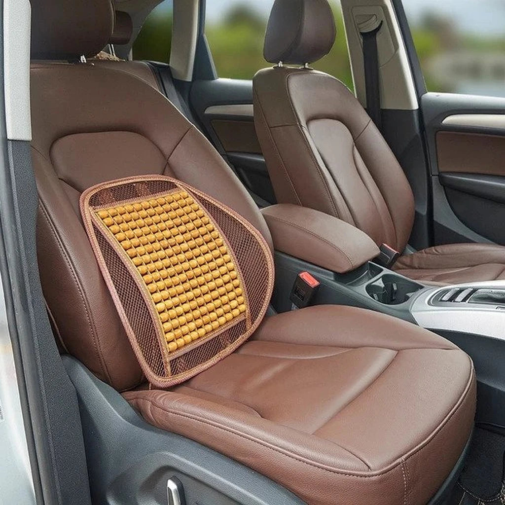 Wooden Beaded Back Support-دعم خلفي مطرز بالخشب-Auto-Emporio-Kuwait.0